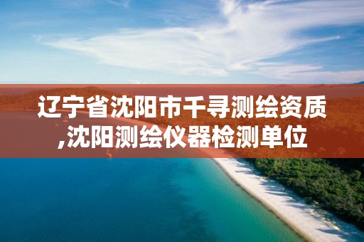辽宁省沈阳市千寻测绘资质,沈阳测绘仪器检测单位