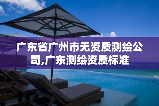 广东省广州市无资质测绘公司,广东测绘资质标准