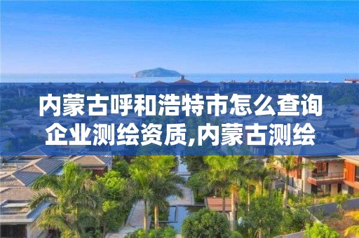 内蒙古呼和浩特市怎么查询企业测绘资质,内蒙古测绘资质代办 内蒙古呼和浩特市怎么查询企业测绘资质,内蒙古测绘资质代办