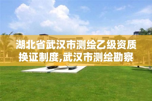 湖北省武汉市测绘乙级资质换证制度,武汉市测绘勘察设计甲级资质公司