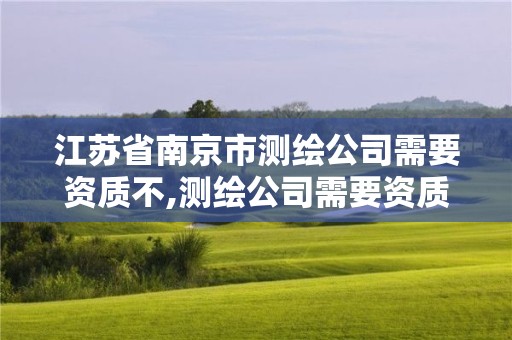 江苏省南京市测绘公司需要资质不,测绘公司需要资质吗