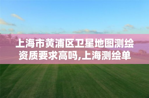 上海市黄浦区卫星地图测绘资质要求高吗,上海测绘单位。