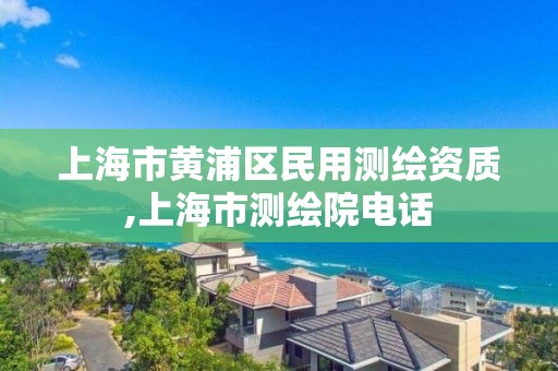 上海市黄浦区民用测绘资质,上海市测绘院电话