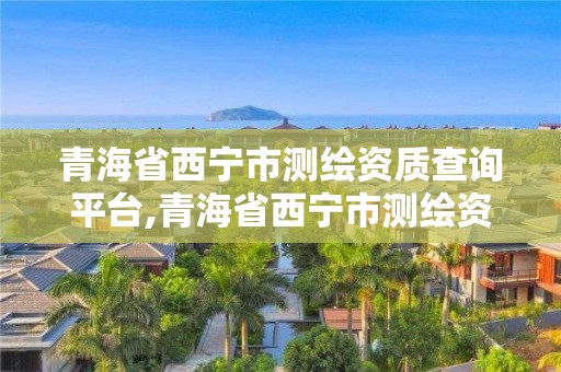青海省西宁市测绘资质查询平台,青海省西宁市测绘资质查询平台官网