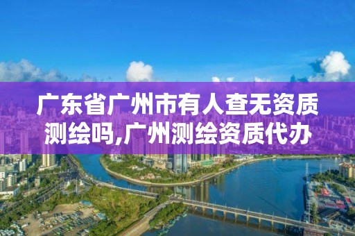 广东省广州市有人查无资质测绘吗,广州测绘资质代办