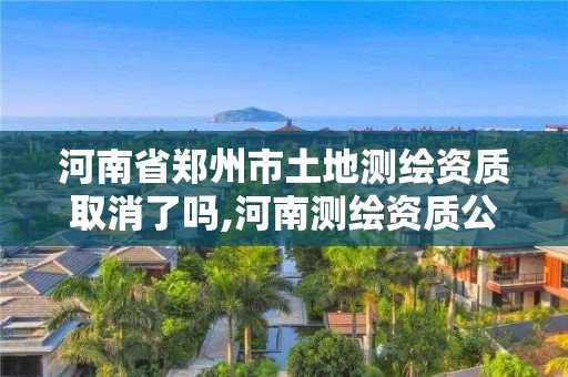 河南省郑州市土地测绘资质取消了吗,河南测绘资质公示