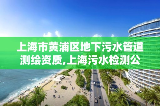 上海市黄浦区地下污水管道测绘资质,上海污水检测公司有哪些。