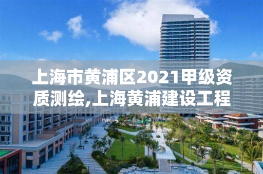 上海市黄浦区2021甲级资质测绘,上海黄浦建设工程质量检测有限公司