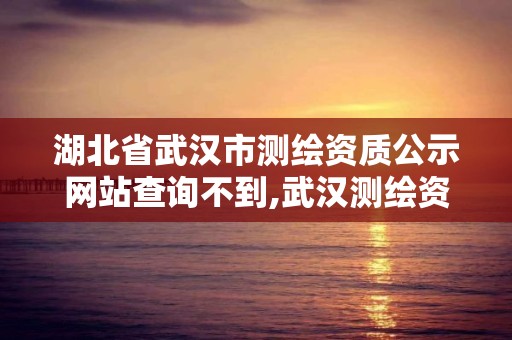 湖北省武汉市测绘资质公示网站查询不到,武汉测绘资质代办