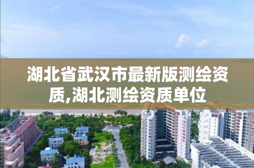 湖北省武汉市最新版测绘资质,湖北测绘资质单位
