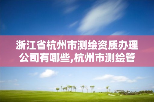 浙江省杭州市测绘资质办理公司有哪些,杭州市测绘管理服务平台。
