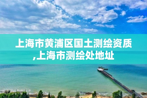 上海市黄浦区国土测绘资质,上海市测绘处地址