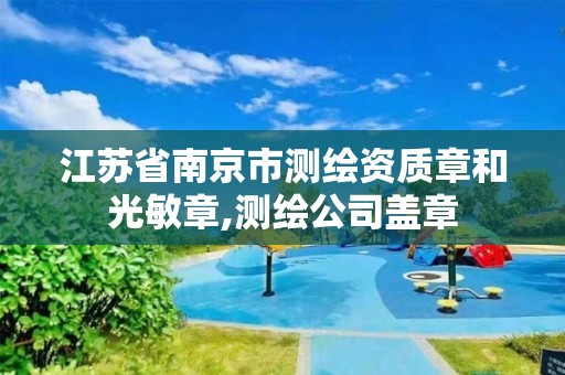 江苏省南京市测绘资质章和光敏章,测绘公司盖章