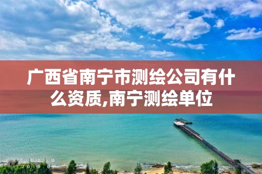 广西省南宁市测绘公司有什么资质,南宁测绘单位