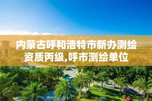 内蒙古呼和浩特市新办测绘资质丙级,呼市测绘单位 内蒙古呼和浩特市新办测绘资质丙级,呼市测绘单位
