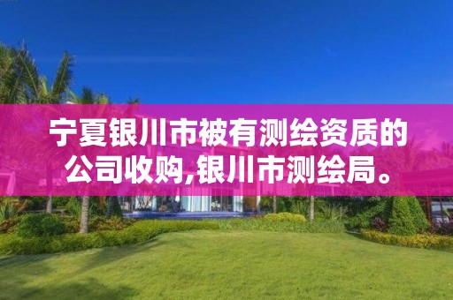 宁夏银川市被有测绘资质的公司收购,银川市测绘局。