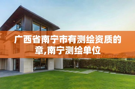 广西省南宁市有测绘资质的章,南宁测绘单位