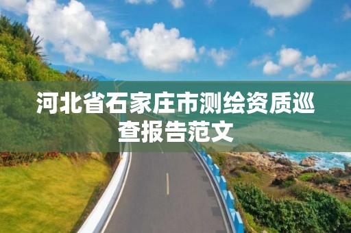河北省石家庄市测绘资质巡查报告范文