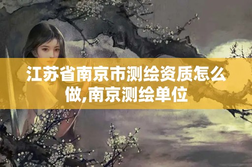 江苏省南京市测绘资质怎么做,南京测绘单位