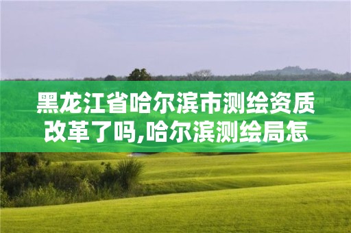 黑龙江省哈尔滨市测绘资质改革了吗,哈尔滨测绘局怎么样 黑龙江省哈尔滨市测绘资质改革了吗,哈尔滨测绘局怎么样