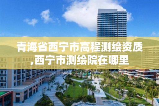 青海省西宁市高程测绘资质,西宁市测绘院在哪里
