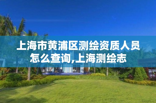 上海市黄浦区测绘资质人员怎么查询,上海测绘志