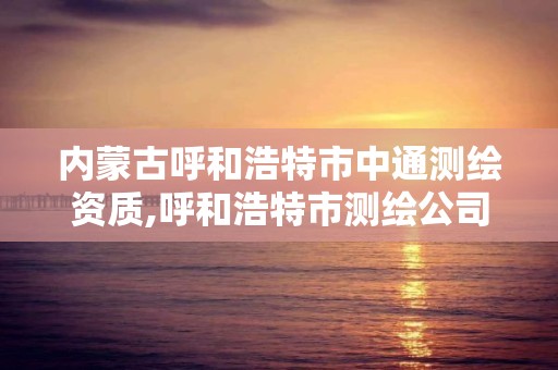 内蒙古呼和浩特市中通测绘资质,呼和浩特市测绘公司