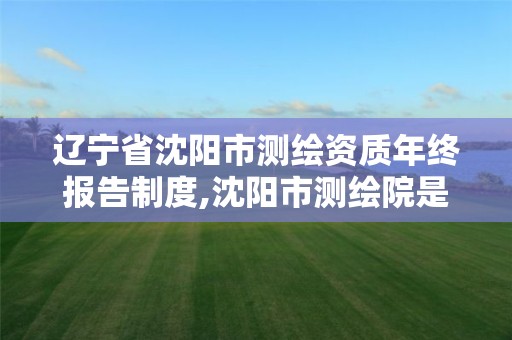 辽宁省沈阳市测绘资质年终报告制度,沈阳市测绘院是什么单位