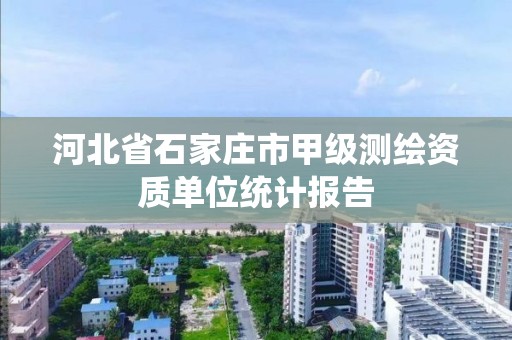 河北省石家庄市甲级测绘资质单位统计报告 河北省石家庄市甲级测绘资质单位统计报告