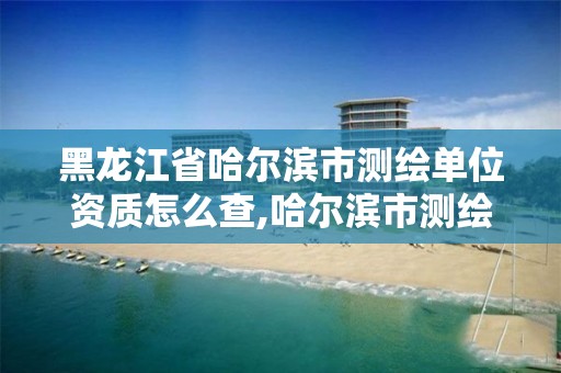 黑龙江省哈尔滨市测绘单位资质怎么查,哈尔滨市测绘院