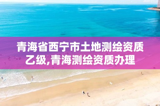 青海省西宁市土地测绘资质乙级,青海测绘资质办理