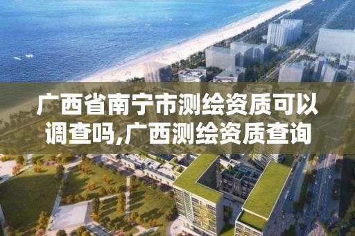 广西省南宁市测绘资质可以调查吗,广西测绘资质查询