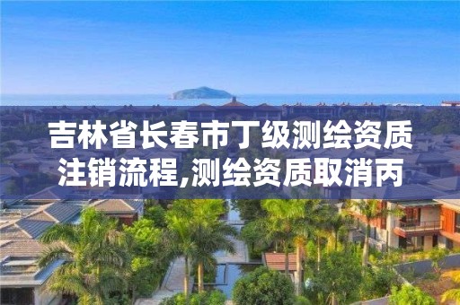 吉林省长春市丁级测绘资质注销流程,测绘资质取消丙丁级怎么办