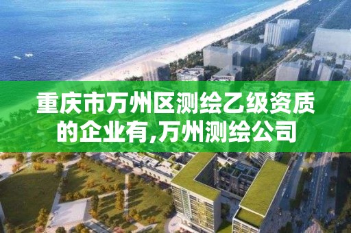 重庆市万州区测绘乙级资质的企业有,万州测绘公司