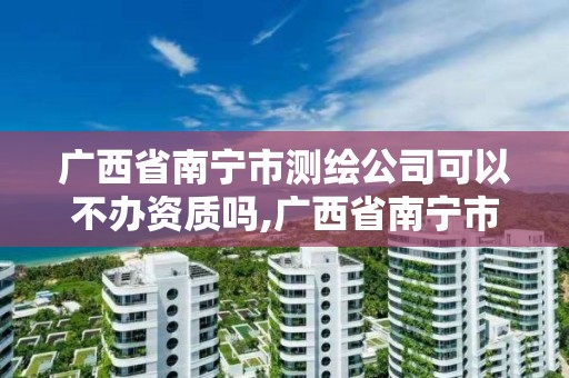 广西省南宁市测绘公司可以不办资质吗,广西省南宁市测绘公司可以不办资质吗现在。