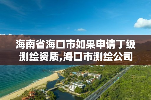 海南省海口市如果申请丁级测绘资质,海口市测绘公司