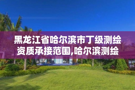 黑龙江省哈尔滨市丁级测绘资质承接范围,哈尔滨测绘招聘