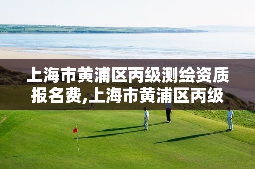 上海市黄浦区丙级测绘资质报名费,上海市黄浦区丙级测绘资质报名费多少。