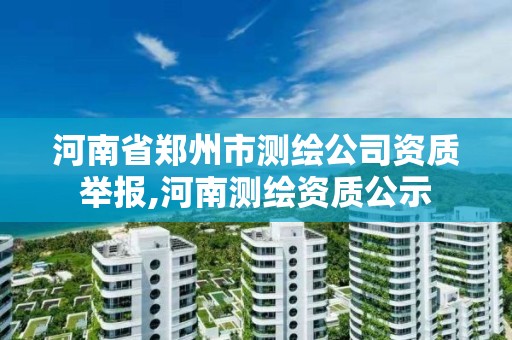 河南省郑州市测绘公司资质举报,河南测绘资质公示
