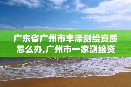 广东省广州市丰泽测绘资质怎么办,广州市一家测绘资质单位。