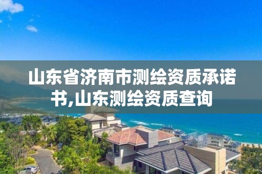 山东省济南市测绘资质承诺书,山东测绘资质查询