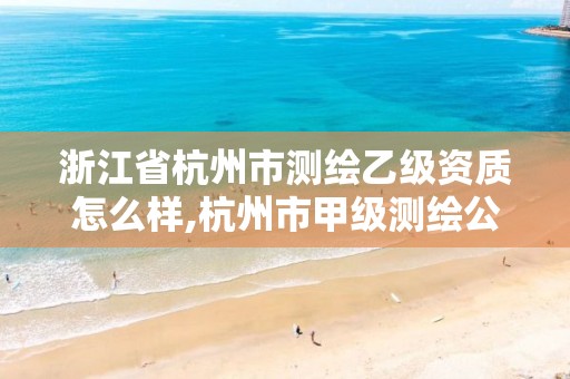 浙江省杭州市测绘乙级资质怎么样,杭州市甲级测绘公司。