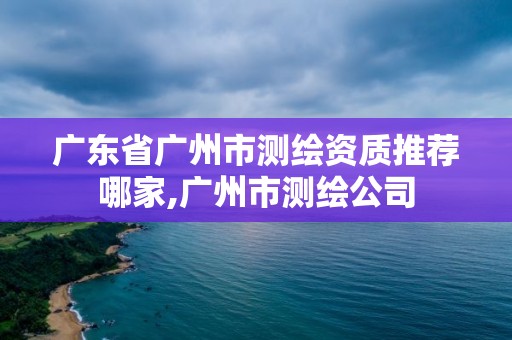 广东省广州市测绘资质推荐哪家,广州市测绘公司