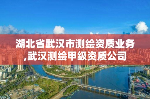 湖北省武汉市测绘资质业务,武汉测绘甲级资质公司