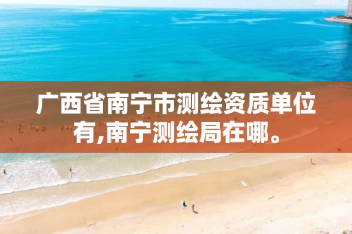 广西省南宁市测绘资质单位有,南宁测绘局在哪。