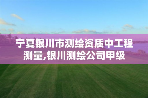 宁夏银川市测绘资质中工程测量,银川测绘公司甲级