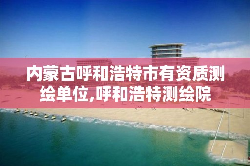 内蒙古呼和浩特市有资质测绘单位,呼和浩特测绘院