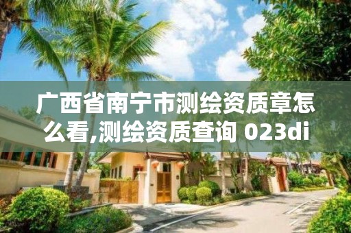 广西省南宁市测绘资质章怎么看,测绘资质查询 023dir