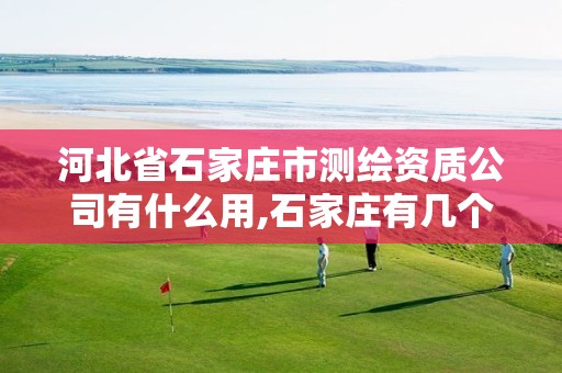 河北省石家庄市测绘资质公司有什么用,石家庄有几个测绘局。 河北省石家庄市测绘资质公司有什么用,石家庄有几个测绘局。