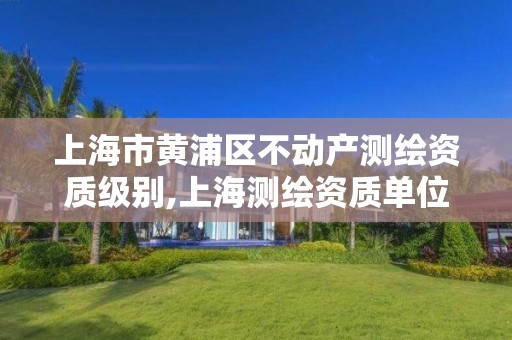 上海市黄浦区不动产测绘资质级别,上海测绘资质单位 上海市黄浦区不动产测绘资质级别,上海测绘资质单位